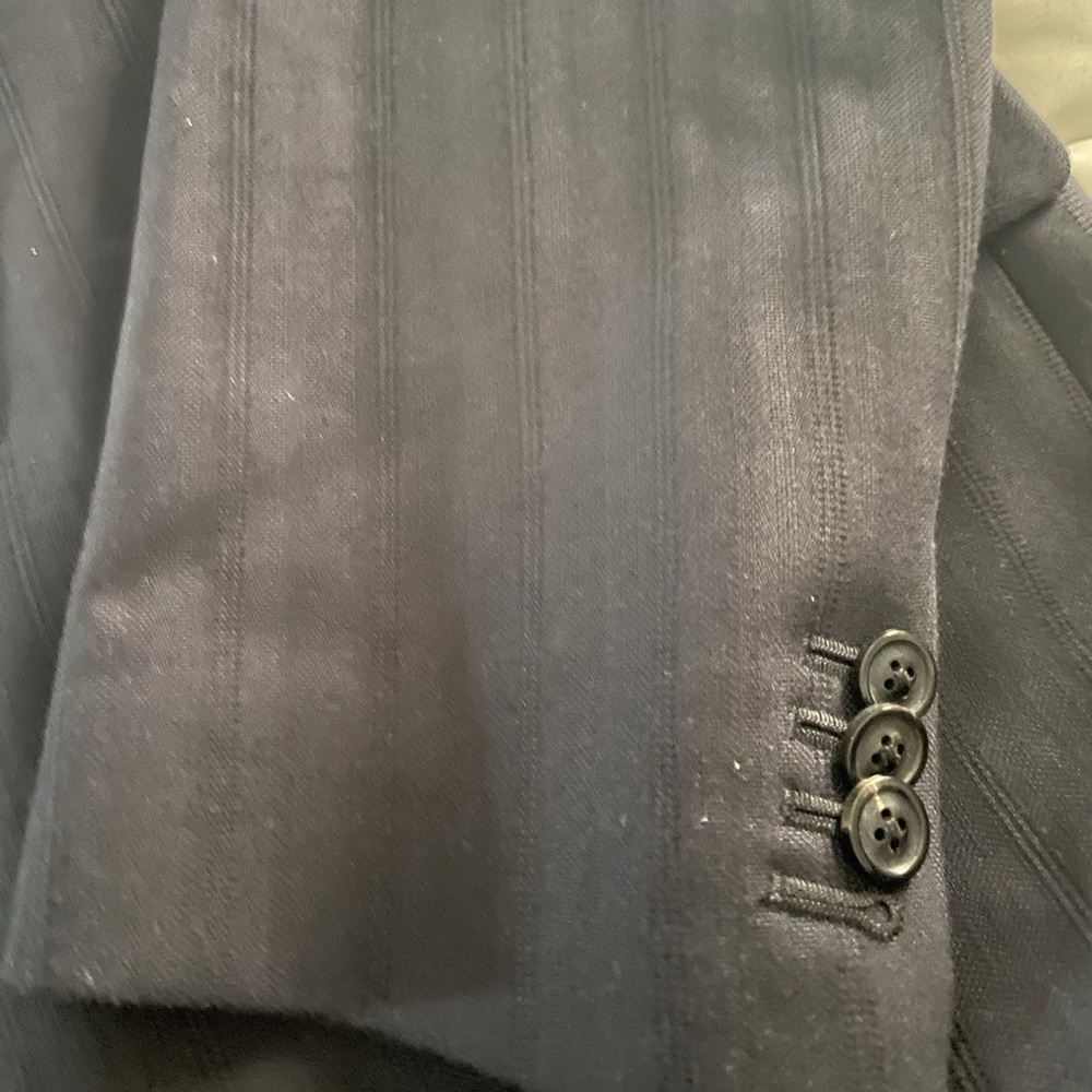 Maison Margiela Mens Pinstripe Wool Cotton Jacket - Picture 6 of 10